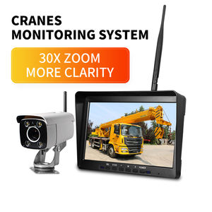 Système <span class=keywords><strong>de</strong></span> surveillance des angles morts pour engins <span class=keywords><strong>de</strong></span> construction, caméra <span class=keywords><strong>de</strong></span> grue à tour <span class=keywords><strong>sans</strong></span> <span class=keywords><strong>fil</strong></span> haute définition avec zoom 30x et écran <span class=keywords><strong>de</strong></span> 10,1 pouces - Product Image 1
