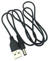 Câble d'imprimante USB 2.0 haute vitesse Seamless Connect, noir, en cuivre pur, type B, avec anneau magnétique, pour PC portable, faisceau de câbles