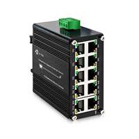 Mini Switch Ethernet Industrial de 1000T y 8 Puertos 802.3at PoE, 12~48V CC, Sin Administrar, con Presupuesto de PoE de hasta 240 Vatios