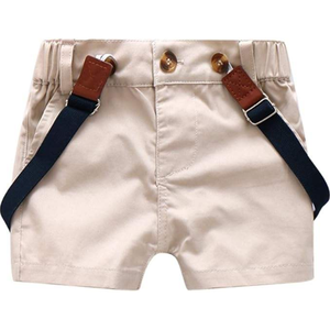 Boys’ Kids Polyester Striped Shirt <b>Suspender</b> Shorts Bow Tie <b>Set</b> Formal Casual Summer Wear - Product Image 5