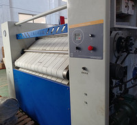 Machine à repasser et à plier les draps industrielle à double rouleau, chauffage électrique, moteur haute puissance, avec contrôle PLC