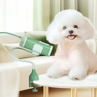 Sèche-cheveux pour animaux de compagnie, souffleur d'eau pour toilettage canin, à suspendre au cou, mains libres, avec support de bureau
