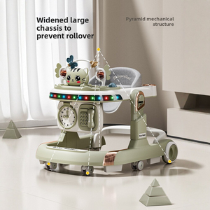 Nuevo Modelo de Andador Plegable Multifuncional para Bebés de 0 a 3 Años, Anti-O-leg, Anti-Vuelco, con Música, Altura Ajustable, Carga de 10 kg - Product Image 4