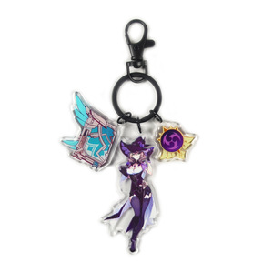 Genshin Impact Anime llavero Hu Tao Raiden Shogun <span class=keywords><strong>Ganyu</strong></span> Keqin Genshin Impack llavero Anime Original Dios joyería regalo - Product Image 6