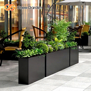 Macetas grandes y baratas para jardín, macetas grandes galvanizadas para exteriores - Product Image 1