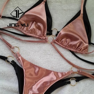 Maillots de bain personnalisés en marque privée 2024, fabricant de bikinis pour femmes, bikinis brésiliens deux pièces, ensemble de bikinis en satin - Product Image 4
