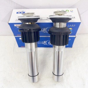 Trampa de desagüe para fregadero de acero inoxidable con refuerzo elástico, diseño antiolores y de rebote, estilo minimalista, acabado cromado - Product Image 3