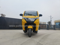 Tricycle électrique EEC L2e avec cabine, capacité 2 adultes, cyclomoteur électrique 3 roues pas cher avec fonction marche arrière pour usage quotidien