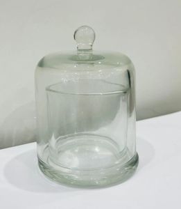 Di lusso decorativo di più colori di vetro candela barattolo con campana Cloche copertura in vetro coperchio per decorazione di nozze - Product Image 4