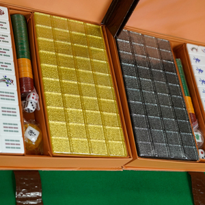 Customized Transparent Anti Peeping Acrylic Singapore <b>Mahjong</b> with Multiple Sizes and Sparkling <b>Mahjong</b> <b>Set</b> Design - Product Image 3