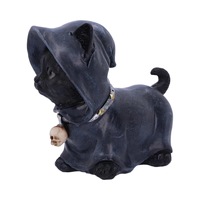 Statue de sorcière chat noir en résine, figurine de déesse guillotine à capuche avec décoration gothique d'Halloween pour la maison, adorable ornement de chaton