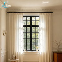 Ventana Francesa Personalizada de Aluminio con Vidrio Laminado Templado para Edificios Residenciales Modernos