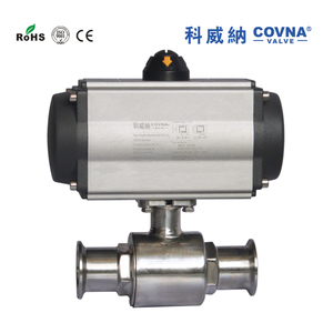 วาล์วบอลแบบ 3 ทาง COVNA B2Bclearance Sale ขนาด 1.5 นิ้ว DN40 SS316 พร้อมตัวกระตุ้นลมและข้อต่อแบบ Tri-Clamp - Product Image 3
