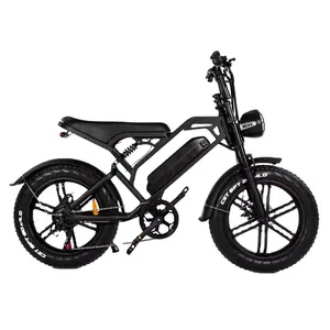 2024 Electric Bike Ready Stock Electrically Mountain Fatbike Eu Cheap 20inch Fat Tire Ebike Electric Bike Factory