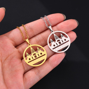 Acier inoxydable Yazidis religieux mode <span class=keywords><strong>lalish</strong></span> collier pendentif bijoux - Product Image 6