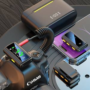 Microphone Lavalier SX28 pour Streaming en Direct, <span class=keywords><strong>Enregistrement</strong></span> sur Carte TF, Surveillance en Temps Réel, Micro 2.4GHz pour Appareil Photo, <span class=keywords><strong>PC</strong></span>, Téléphone, Carte <span class=keywords><strong>Son</strong></span> - Product Image 2