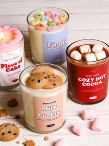 LANJO Best-Selling Custom Diy Ice Cream Style Dessert Chocolate Cookies Bee Soy Wax Scented <b>Candle</b> With Glass <b>Jar</b> - Product Image 5