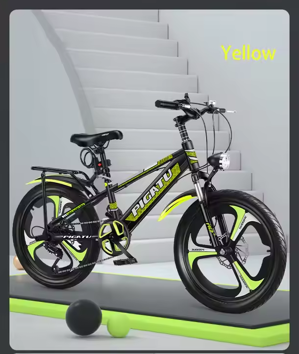 Roue jaune à rayons 6 vitesses