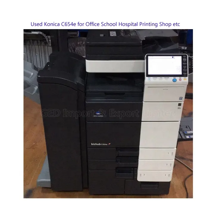 Guangzhou A4 Digital Printing Press A5 Image Printer Copier Color Machine with Free Toner OPC for Konica Minolta Bizhub C654e
