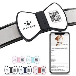 Pawview Slide Series QR Code Pets Dogs Cats ID Tag Personalized Pet Tag Stores Multiple Information With APP