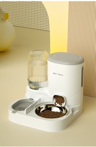 Evcil Hayvan Ürünleri Düz Desenli Plastik Evcil Hayvan Malzemeleri Kedi ve Köpek Su Sebili ve Kedi Mama Kabı - Product Image 6