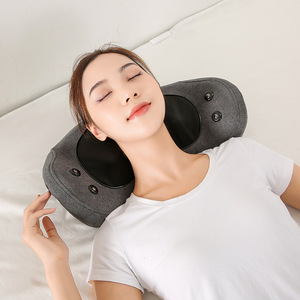 Masseur lombaire magnétique Tolike T6-R rechargeable par USB avec compresse chaude, coussin de massage pour le cou et le dos - Product Image 1