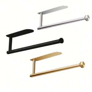 Dropshipping Shopify Porte-papier hygiénique Support mural noir mat Porte-rouleau de papier hygiénique adhésif amélioré - Product Image 4