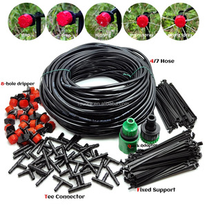 Système d'irrigation goutte à goutte DIY pour serre 10M-30M, kits d'arrosage automatique pour jardin avec micro-goutteurs réglables - Product Image 1