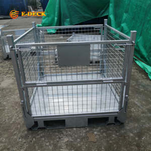 Nhiệm vụ nặng nề Kho phụ tùng lưu trữ Stackable dây thép stillage cho vận chuyển - Product Image 1