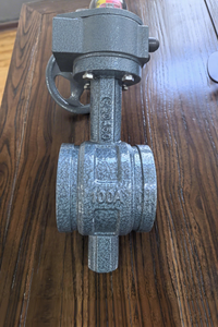 שסתום פרפר מחורץ עם תמסורת תולעתית, ידית ידנית, גוף ברזל יצוק, אטם EPDM, למערכות ממטרות (DN50-DN2000) - Product Image 2