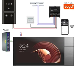 KLASS Tuya Zigbee Similar to Shelly Voice Control Switch Smart Wifi Alexa Switch Glass New Smart Home Free Customizable 4-inch