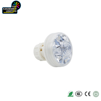 Lumière LED à pixels étanche IP65, RGB, 6 points, plate, corps en plastique IP65, lumières LED à fonctionnement automatique pour une utilisation décorative dans les parcs à thème
