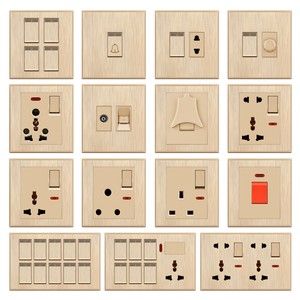 La fabbrica di JUBEN fornisce una <span class=keywords><strong>presa</strong></span> per <span class=keywords><strong>interruttore</strong></span> a parete in oro 15A ad alta potenza PLUS con indicazione - Product Image 2