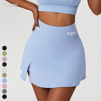 Printemps été taille haute Yoga jupe courte respirant Mini Culottes course Fitness Tennis anti-dérapant robe de sport