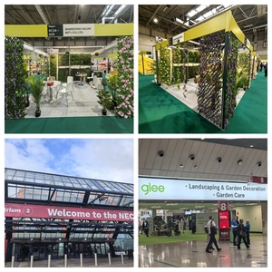 White <strong>Flowered</strong> <strong>Artificial</strong> Ivy Fence <strong>Trellis</strong> for Indoor and Outdoor for Privacy and Decoration - Product Image 6