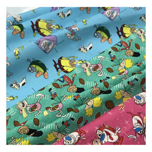 Le magasin d'usine populaire <span class=keywords><strong>Arnold</strong></span> Cartoon personnaliser tissu de coton numérique 100% coton imprimé pour vêtement - Product Image 1