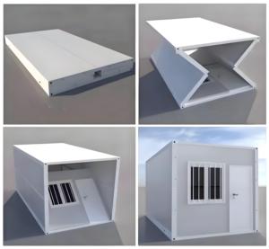 20ft Uitbreidbaar Modulair Staal En Hout Vouwbaar Containerhuis Voor Kantoorkamervilla Openluchthotelwinkelcentrum Of Winkelgebruik