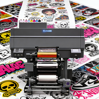 Impresora Digital Automática UV DTF de Rollo a Rollo con Laminadora A3 CMYK para Transferencia de Adhesivos en Botellas, Carcasas de Móviles y Cajas - 1 Año de Garantía