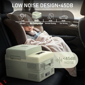 Mini réfrigérateur de voyage avec mode congélateur, compresseur 12V, refroidissement en plastique, petit réfrigérateur pour voiture - Product Image 3