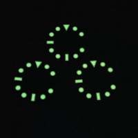 Quadrante per Orologio Retrò con Texture Diamantata da 28,5mm, Verde Luminoso, Accessori per Modifica Orologi Meccanici Compatibili con Movimenti NH35 NH36