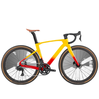 Vélo de route professionnel en fibre de carbone Gravel V3 avec groupe de transmission sans fil 12 vitesses WheelTop EDS TX, suspension intégrale confortable et stable