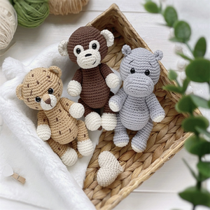 สวนสัตว์เมจิก Amigurumi ตุ๊กตาสัตว์สร้างสรรค์ Handmade ถัก Amigurumi เสือดาวเสือดาวโครเชต์เสือดาวของเล่น - Product Image 6