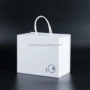 Özel lüks çay kutusu örnekleyici beyaz dokulu hediye kutusu 4X4 manyetik