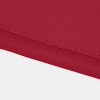 Sac de rangement pour bijoux en cuir de vachette rouge de luxe avec logo personnalisé, organiseur de bijoux portable pour voyage, étui de rangement pliable pour femmes, cadeau