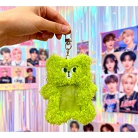 Porte-cartes et porte-clés en peluche personnalisés Kawaii, porte-cartes en peluche, porte-cartes photo en peluche