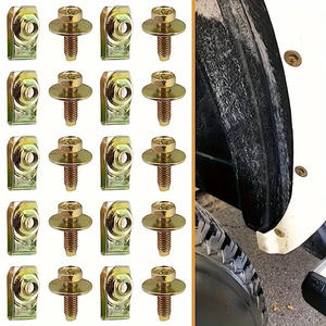 Vis à tête hexagonale M6, écrous en U, ensemble de fixation pour capot moteur, 20/40 pièces pour maintien du capot moteur - Product Image 5