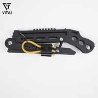 Lance-pierre portable pliable avec double système de munitions pour flèches courtes et billes d'acier de 8 mm, idéal pour la pratique de tir à la cible en extérieur