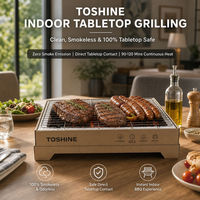 Barbecue portable jetable sans fumée pour table, idéal pour intérieur, patio, camping, camping-car
