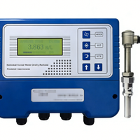 Compteur d'interface boue-eau à ultrasons OEM, écran TFT LCD 3,5 pouces, protection IP65, RS485, 4-20mA, alarme par relais, garantie 1 an