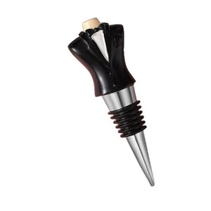 Tapón de vino para novios, tapón de plástico para sellar botellas, regalo de boda - Product Image 5
